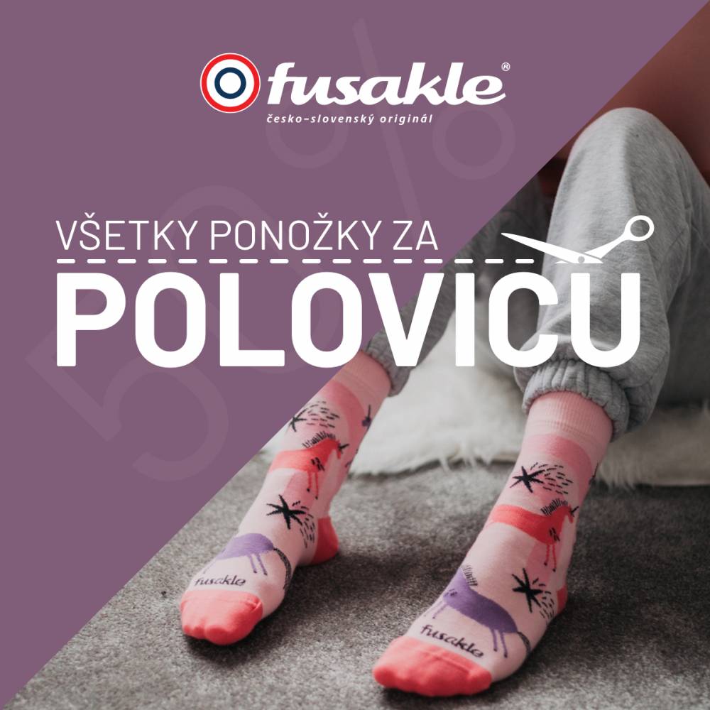 Všetky ponožky za polovicu