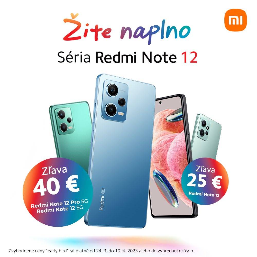 ﻿Nová séria Redmi Note 12