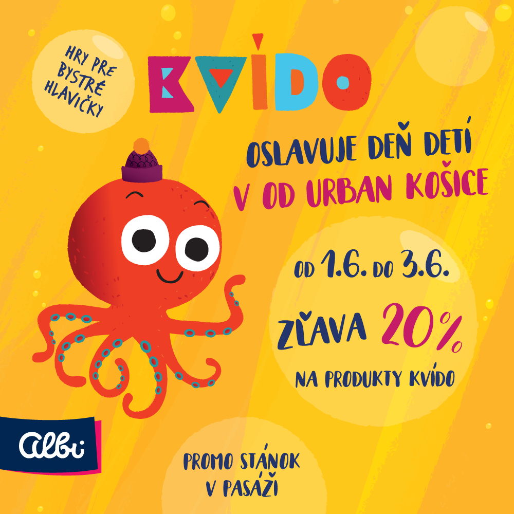 Kvído oslavuje deň deti v OD URBAN